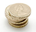 Stack of &pound;1.00 coins &copy; iStock Photolibrary
