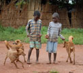 Dogs and their owners in Malawi &copy; Sky 1/Red Earth Studios Ltd